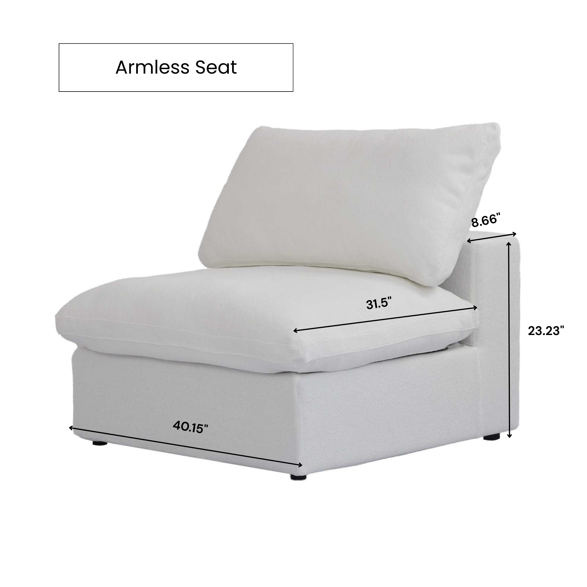 Cover Set - Armless Seat | Linen