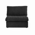 Modular Washable Cloud Armless Chair in Black