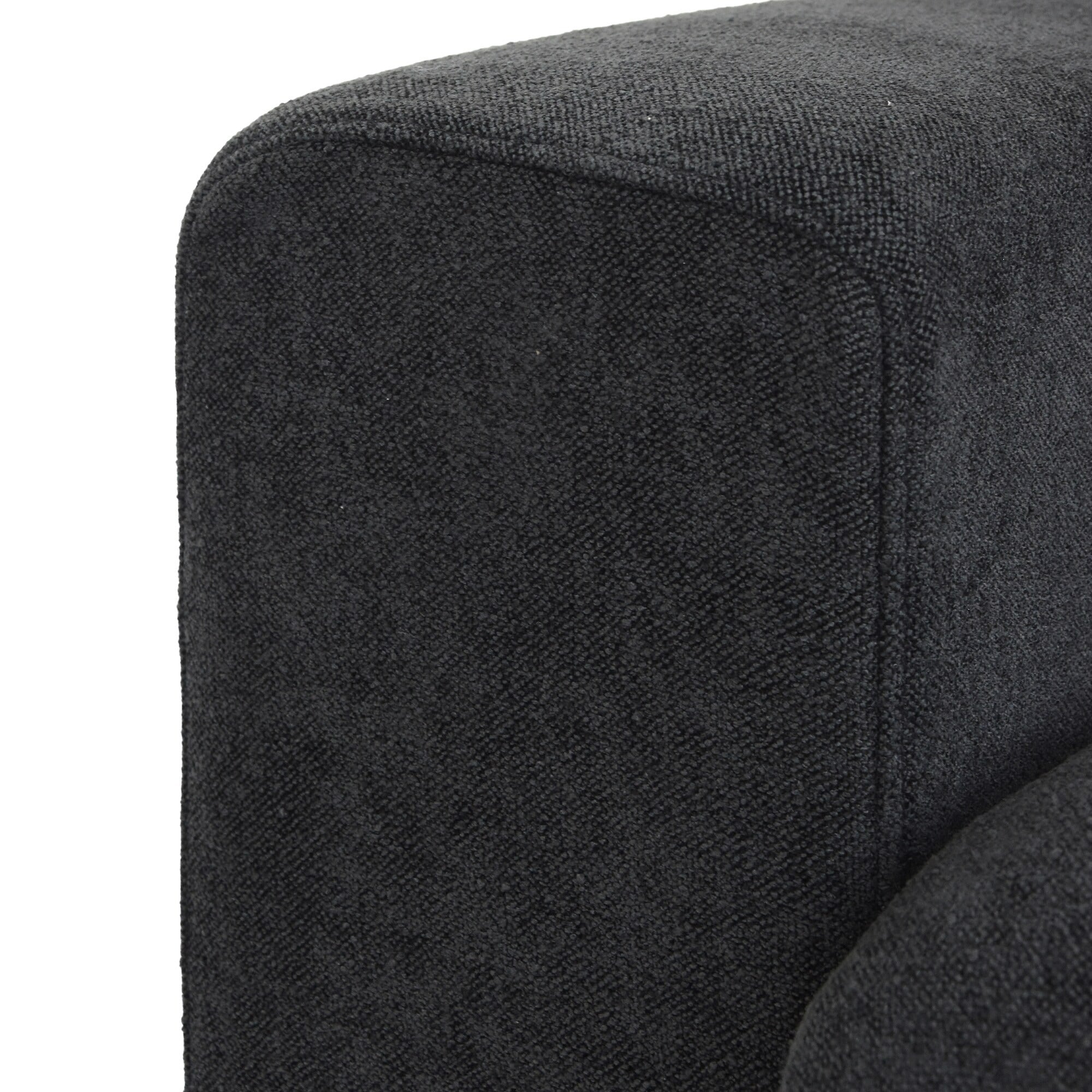 Modular Washable Cloud End Chair - Right in Black