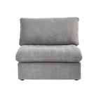 Modular Washable Cloud Armless Chair in Gray