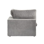 Modular Washable Cloud End Chair - Left in Gray