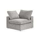 Modular Washable Cloud End Chair - Left in Gray