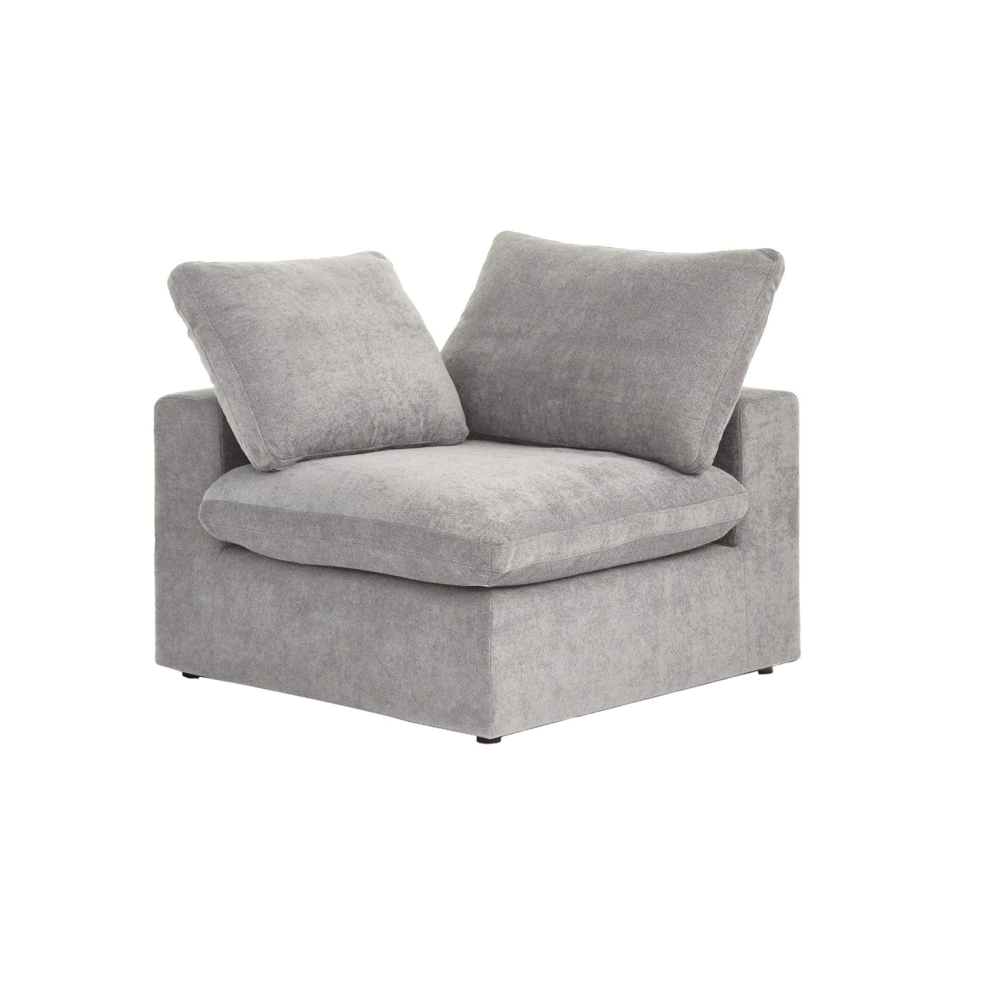 Modular Washable Cloud End Chair - Right in Gray