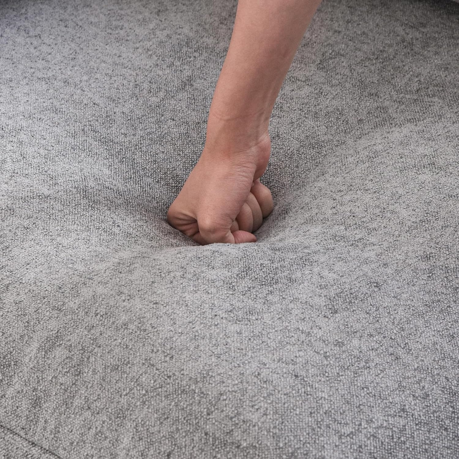 Modular Washable Cloud End Chair - Left in Gray