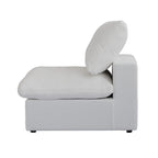 Modular Washable Cloud Armless Chair in White