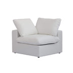 Modular Washable Cloud End Chair - Left in White