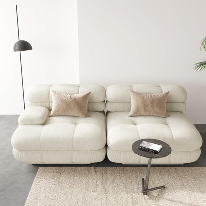 Loveseat Teddy Velvet Sectional Modular Sofa | Moderne - Divan Dreams