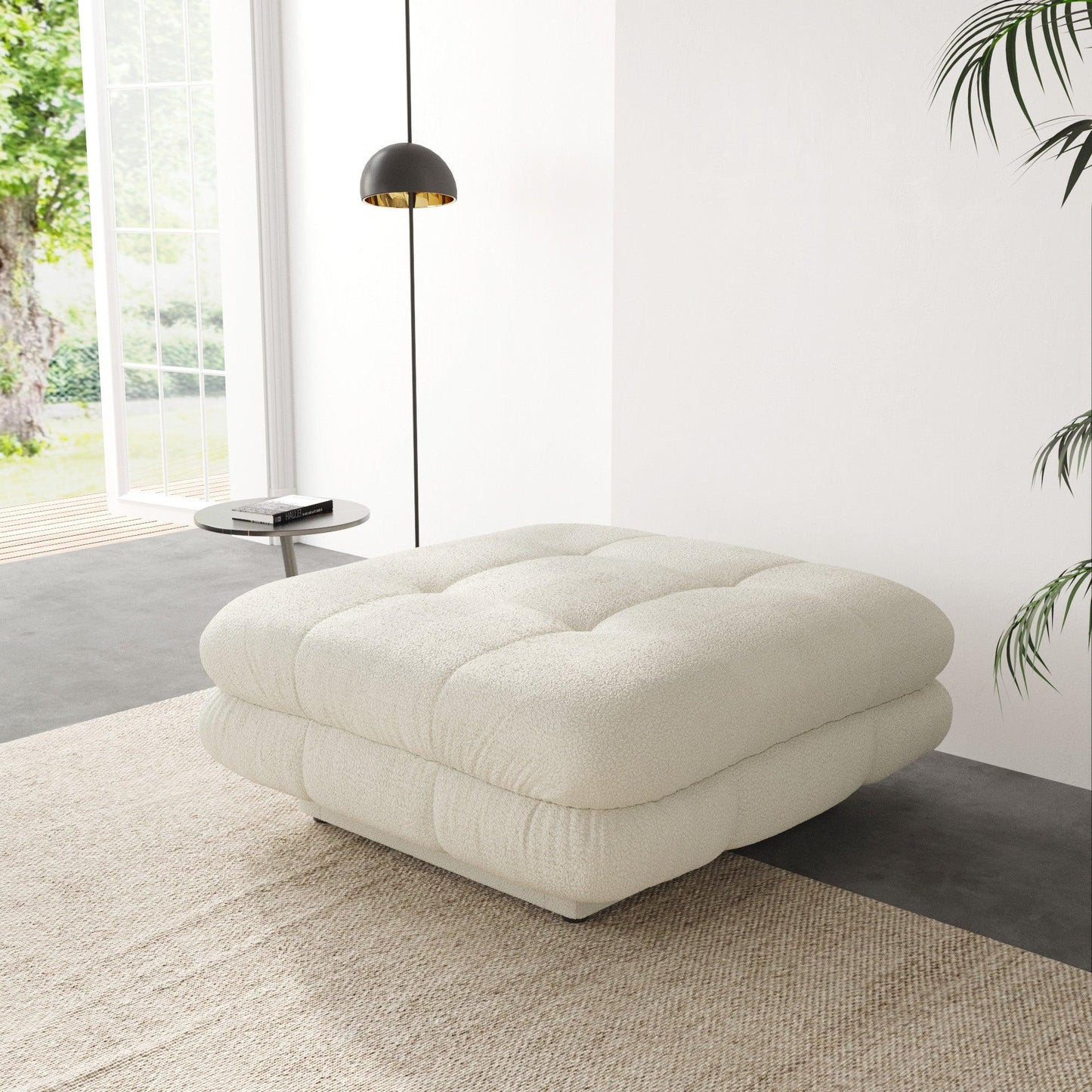 Teddy Velvet Ottoman | Moderne - Divan Dreams