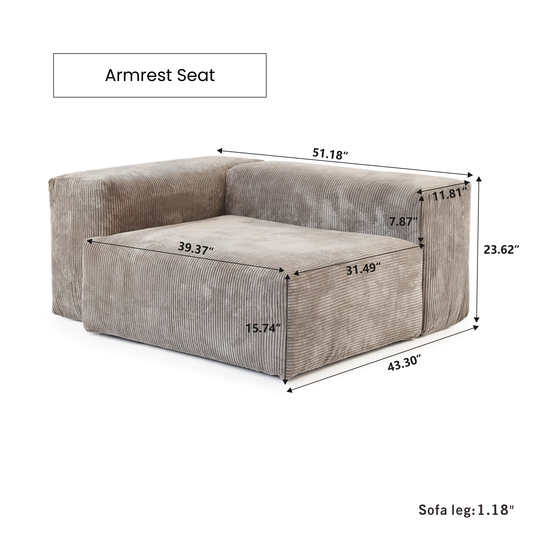 Armrest Seat Interchangeable | Teddy