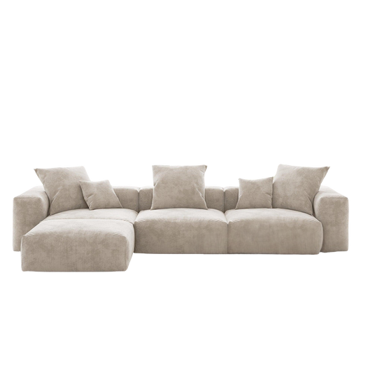4-Seat Modular Chaise Sectional | Teddy