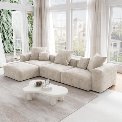 Corduroy Modular Sectional Sofa | Teddy - Divan Dreams