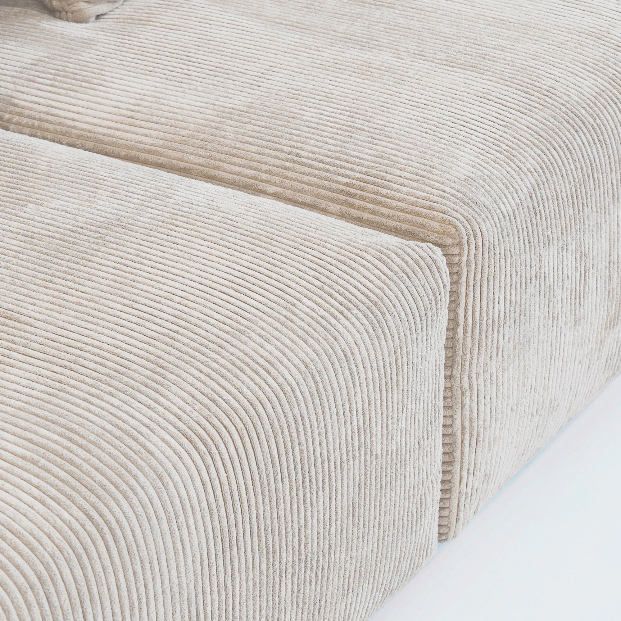 Slipcover Only - Modular Washable Oversized 2-Seater in Beige