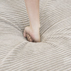 Modular Washable Oversized Corner Chair in Beige