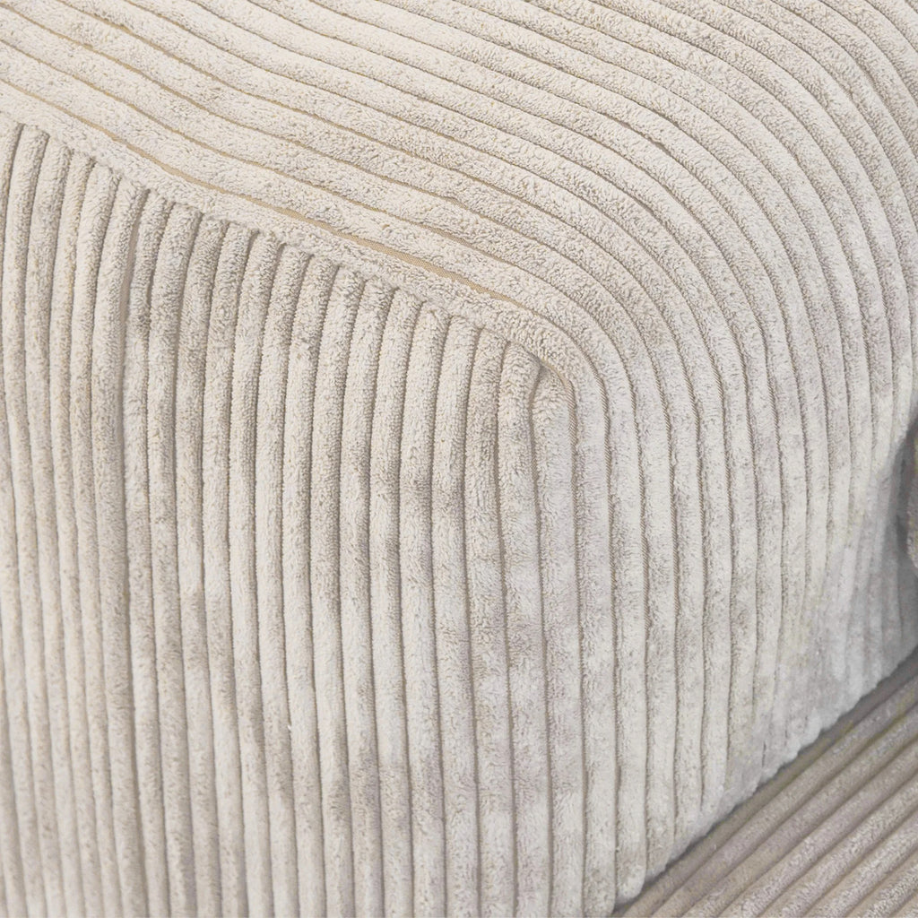 Modular Washable Oversized Corner Chair in Beige