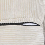 Modular Washable Oversized Corner Chair in Beige