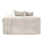 Modular Washable Oversized Corner Chair in Beige