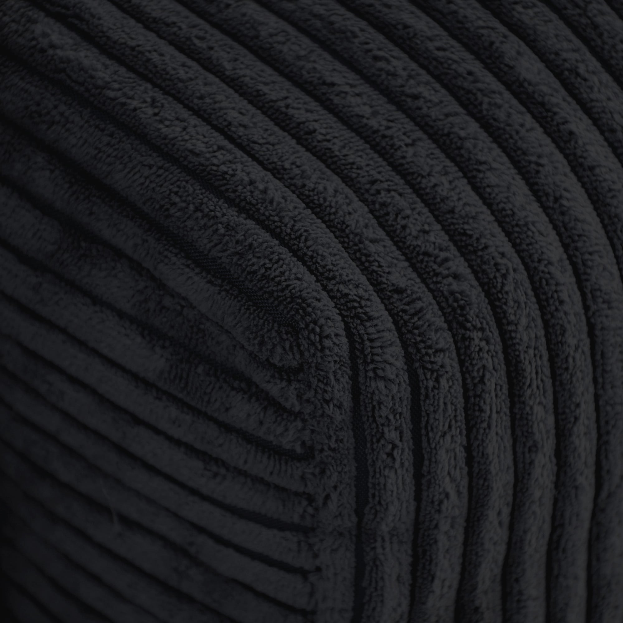 Slipcover Only - Modular Washable Oversized 2-Seater in Black