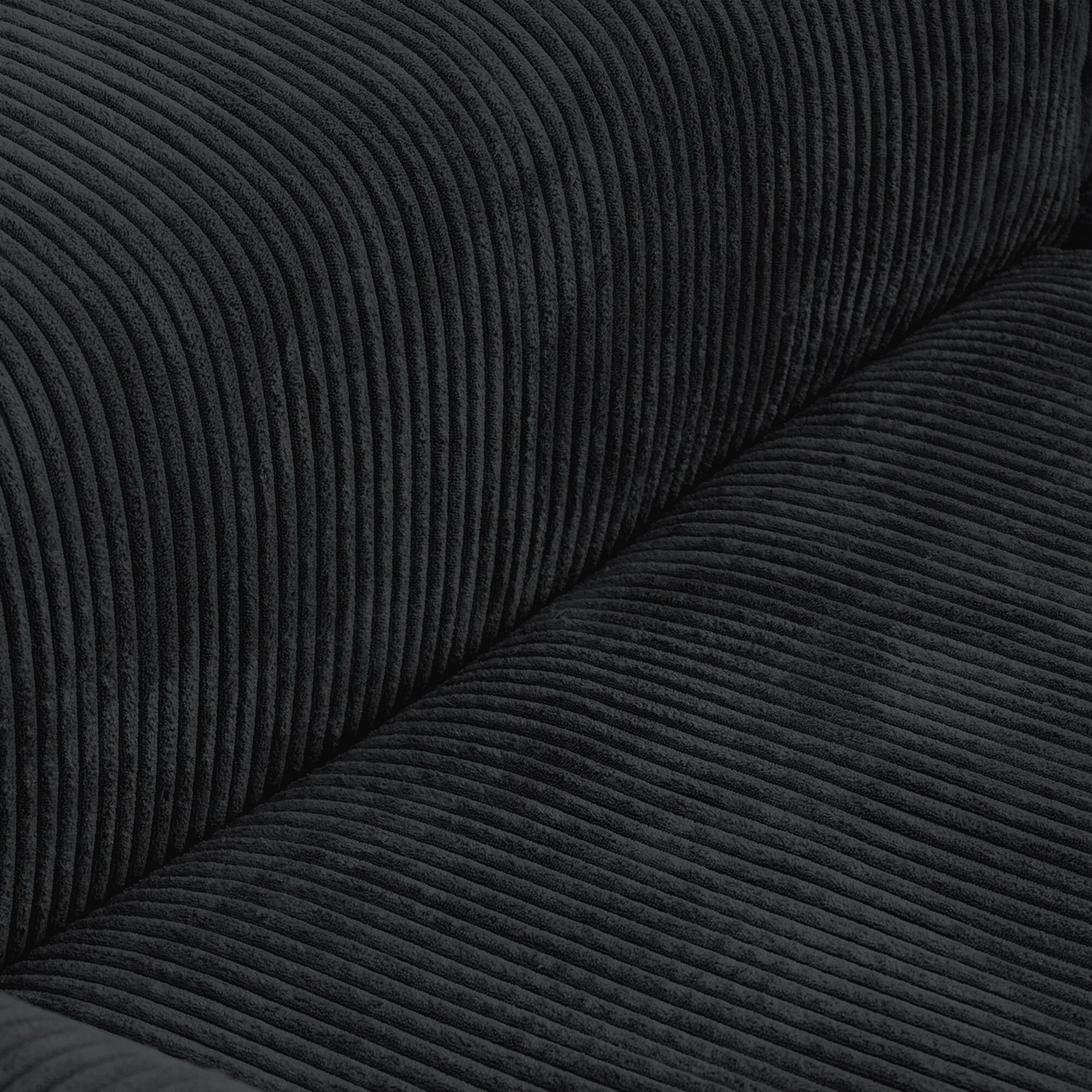 Modular Washable Oversized 2-Seater in Black