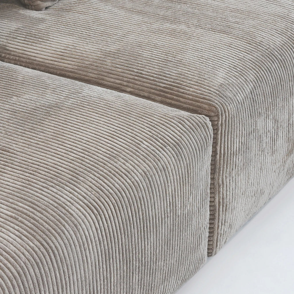 Modular Washable Oversized 2-Seater in Brown