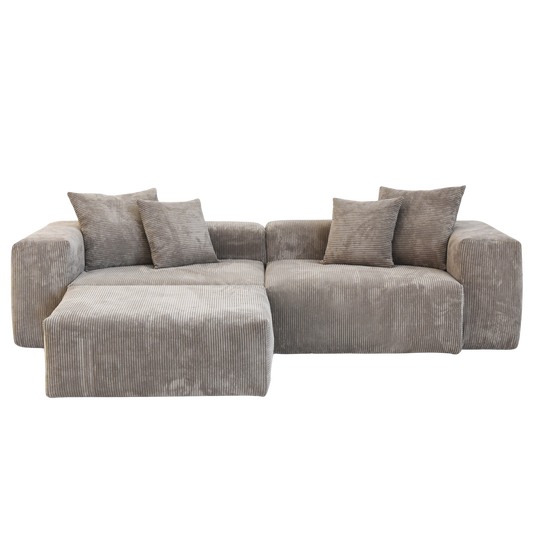 3-Seat Modular Chaise Sectional | Teddy
