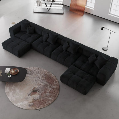 6-Seat Modular Double Chaise Sectional | Strata Modular