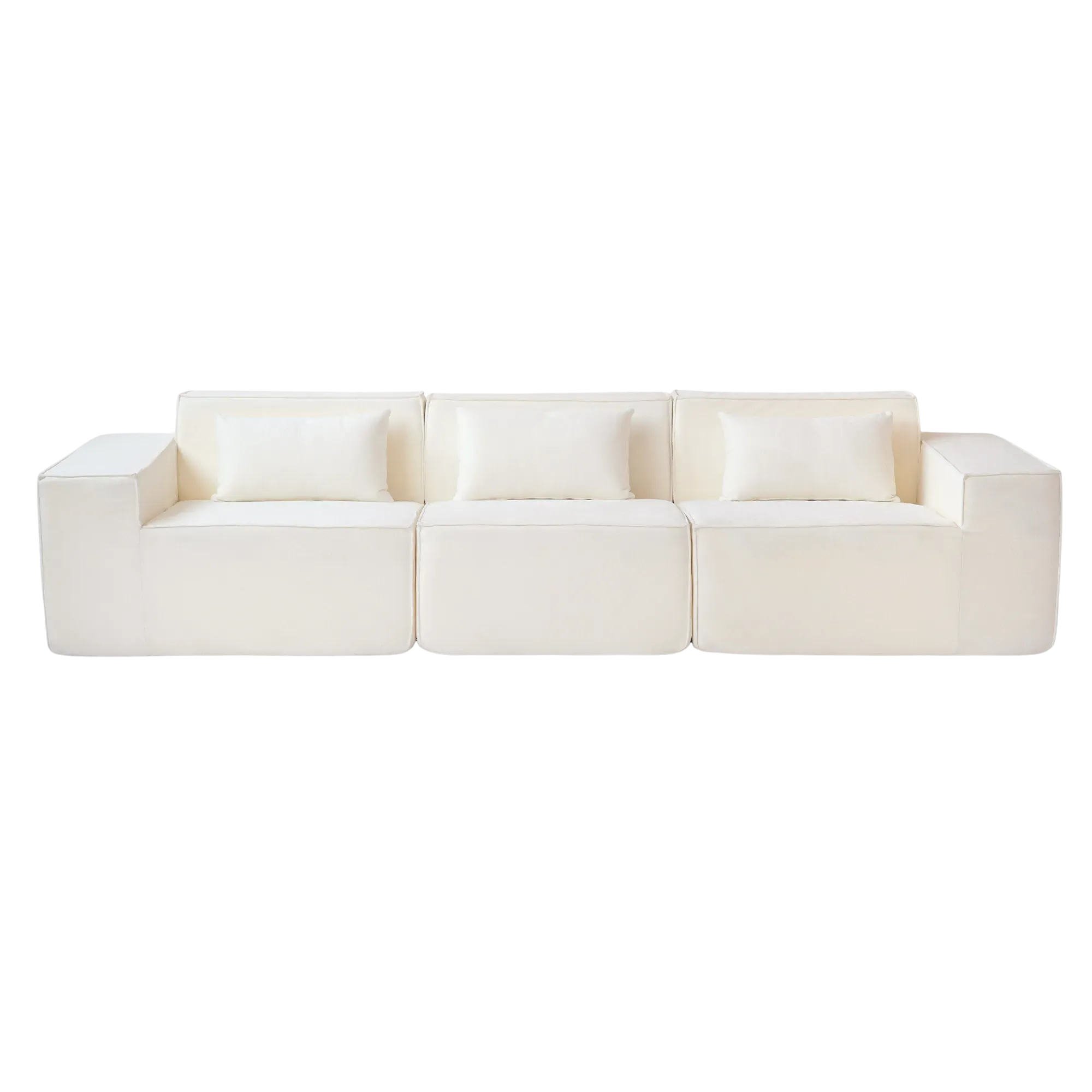 3-Seater Modular Sofa | Plush Velvet