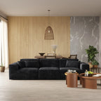 3-Seater Modular Sofa in Plush Velvet