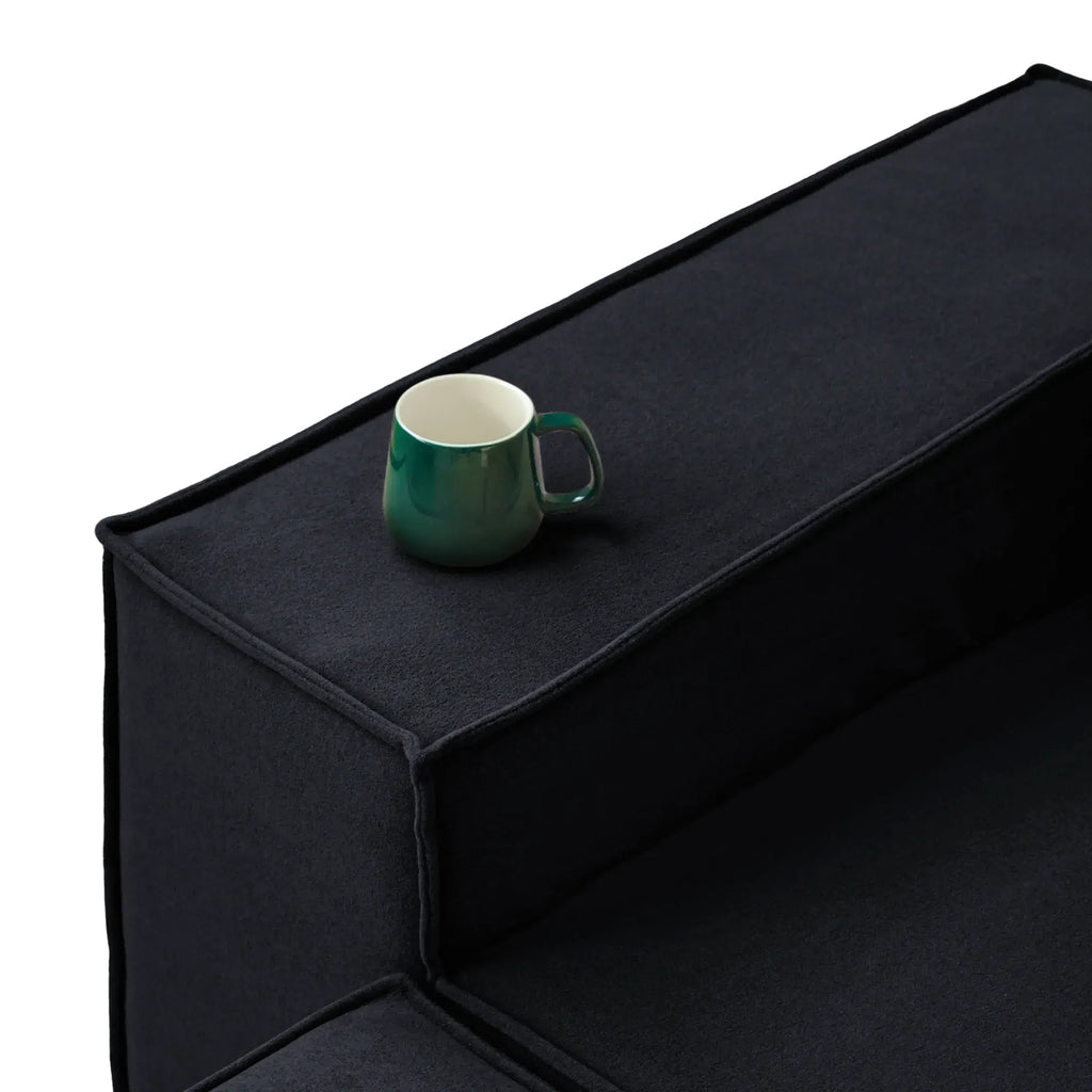 4-Seater Modular Sofa in Plush Velvet