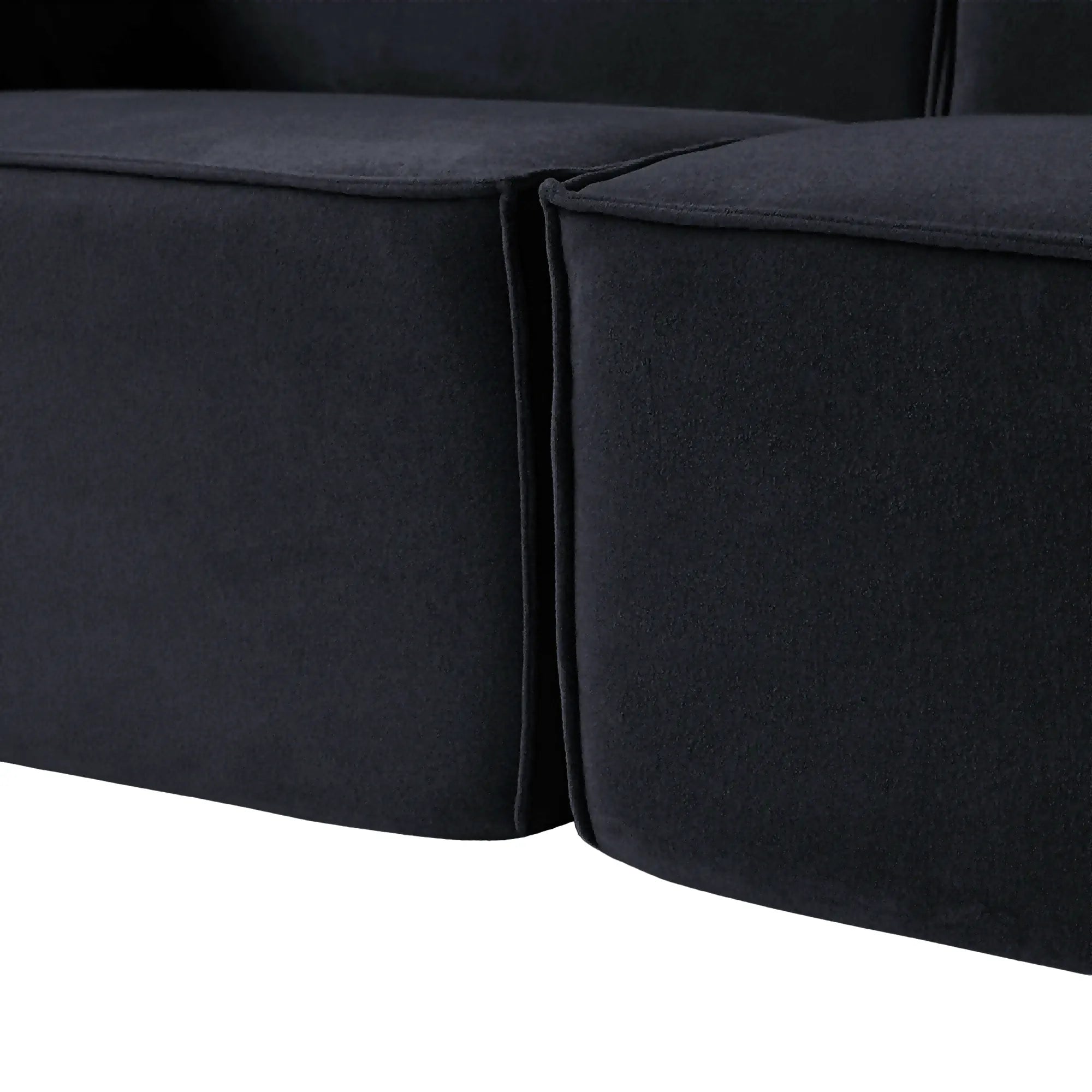 4-Seater Modular Sofa in Plush Velvet