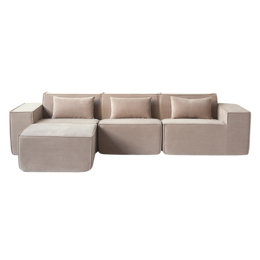 4-Seat Modular Chaise Sectional | Wendy