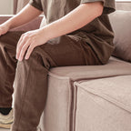 4-Seater Modular Sofa in Plush Velvet