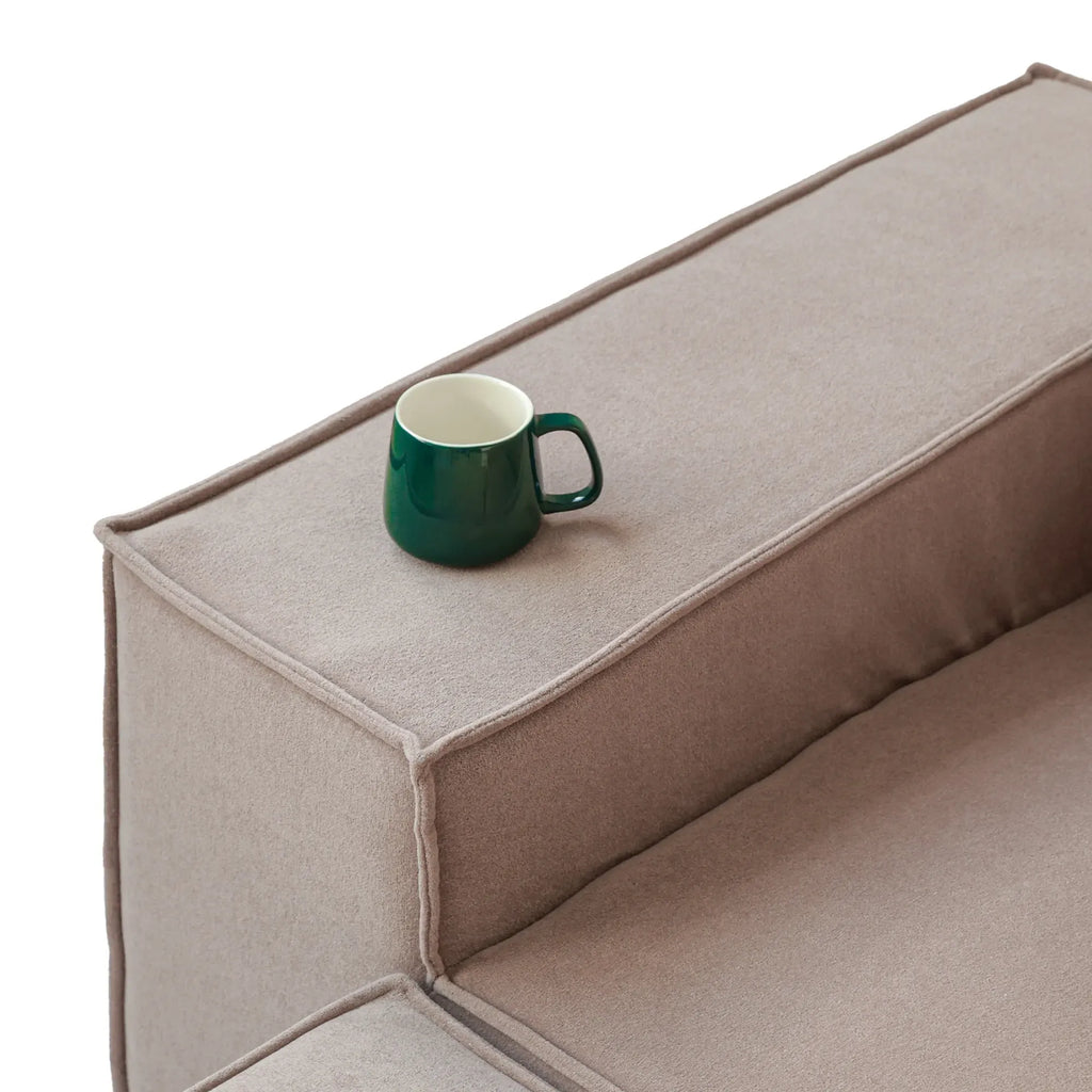 4-Seater Modular Sofa in Plush Velvet