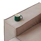 4-Seater Modular Sofa in Plush Velvet