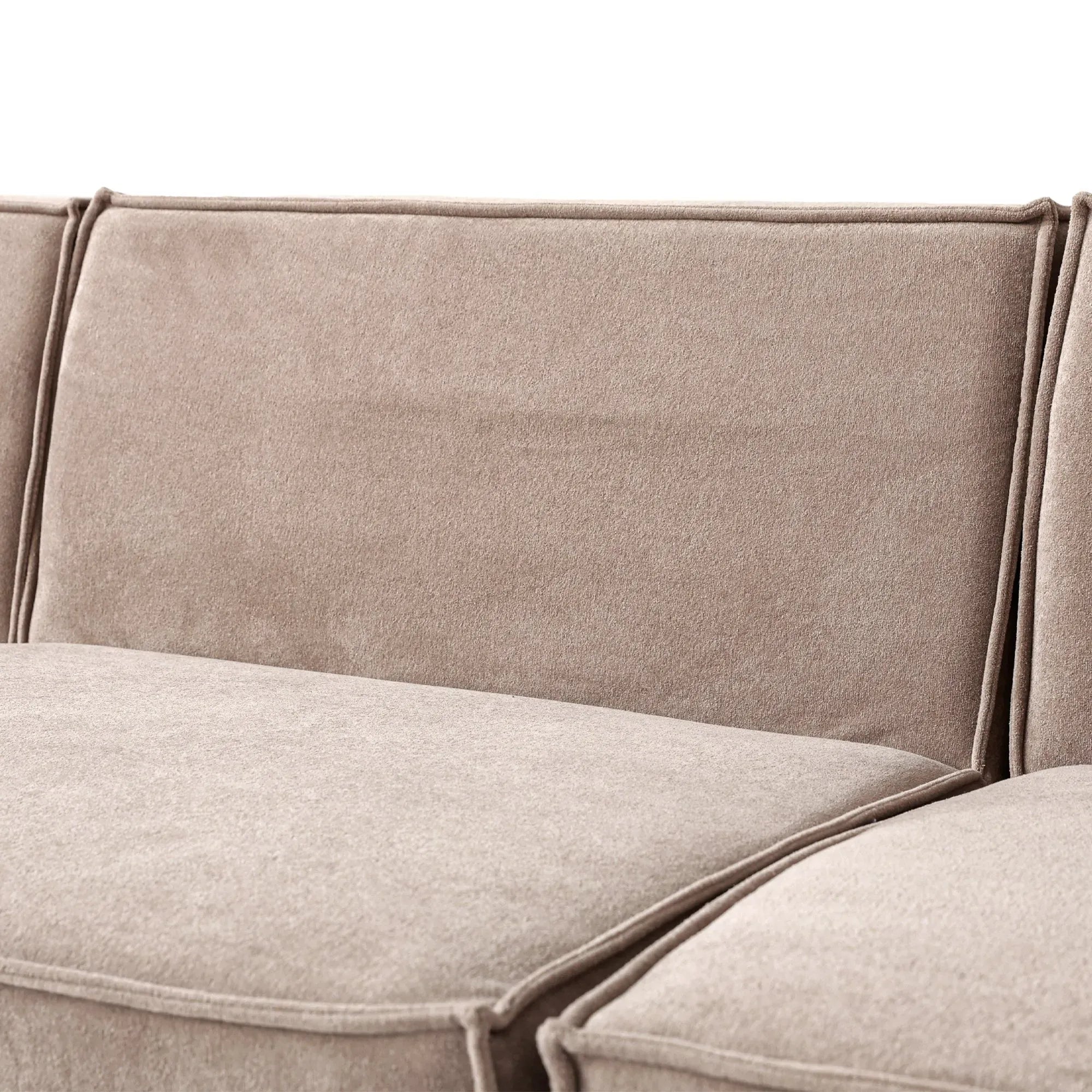 4-Seater Modular Sofa in Plush Velvet