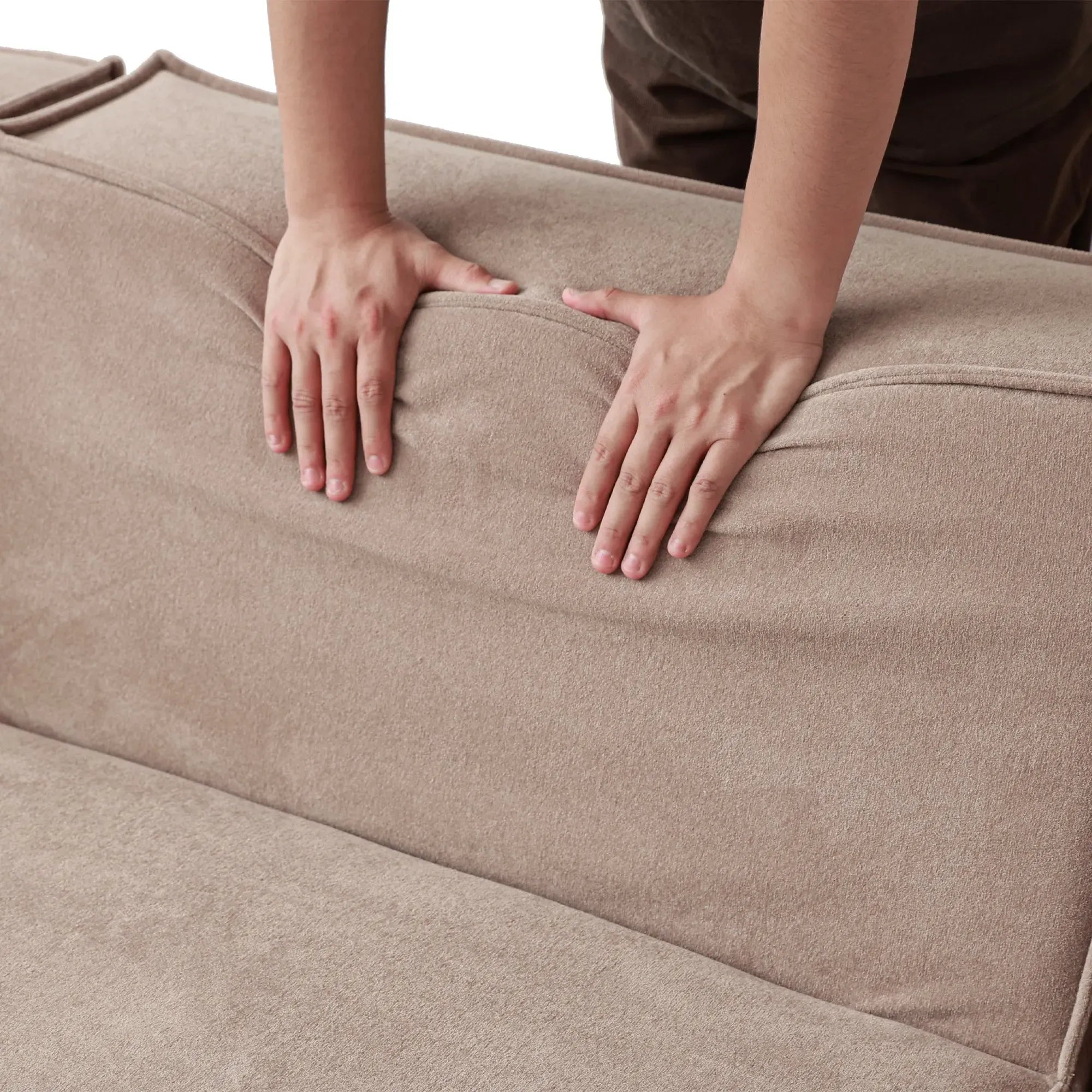 4-Seater Modular L-Shaped Sectional | Plush Velvet