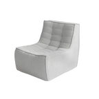 Modern gray chair on a white background