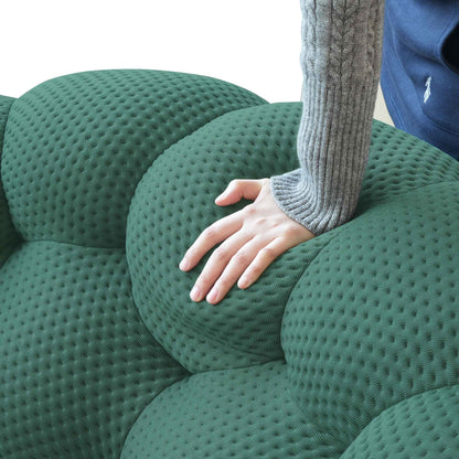 3D-Knitted Modular Bubble Sofa Sleeper – Ergonomic 3-Seater Couch with Deep Cushions & No Assembly