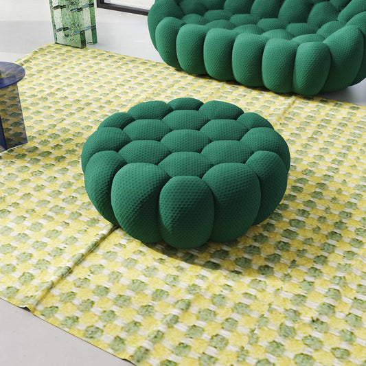 3D-Knitted Modular Bubble Ottoman – Ergonomic Pouf with Deep Cushions & No Assembly