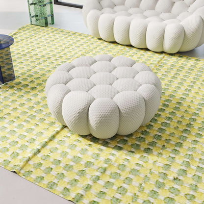 3D-Knitted Modular Bubble Ottoman – Ergonomic Pouf with Deep Cushions & No Assembly
