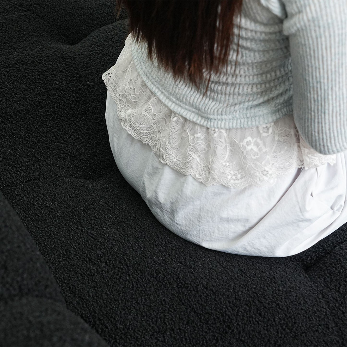 Cloud-Shaped Sofa with Soft Sherpa Upholstery and Kid-Safe Design | Cloud Nine