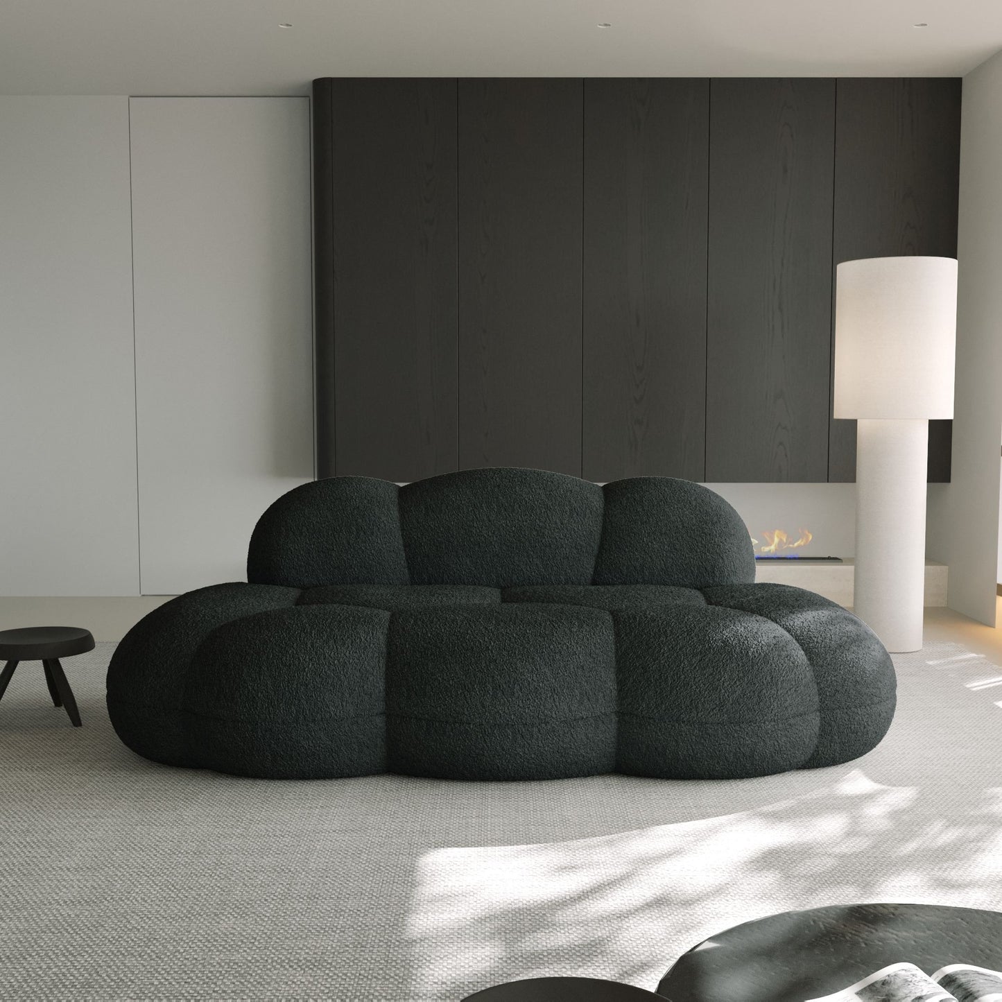 Cloud-Shaped Sofa with Soft Sherpa Upholstery and Kid-Safe Design | Cloud Nine