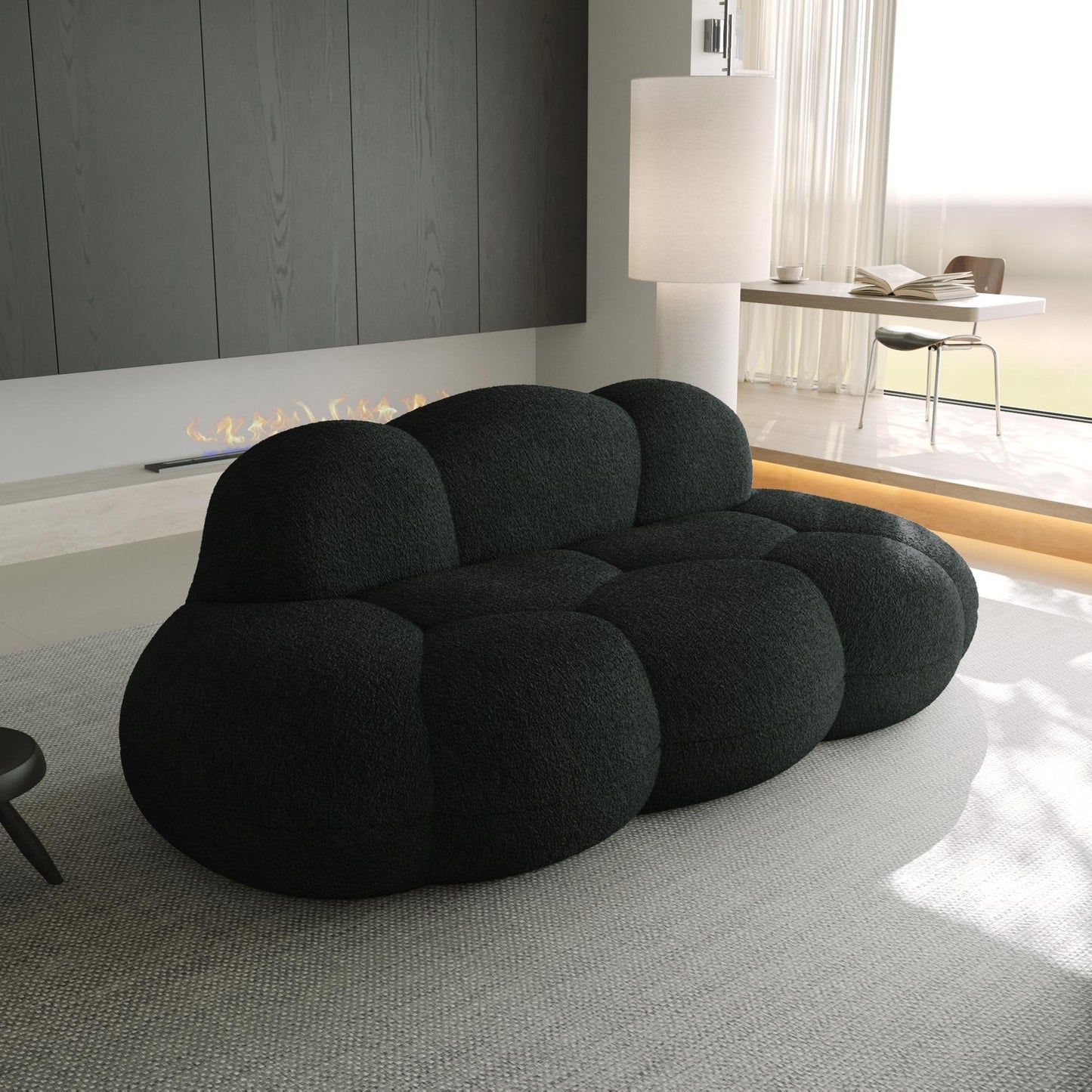 Cloud-Shaped Sofa with Soft Sherpa Upholstery and Kid-Safe Design | Cloud Nine