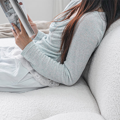Cloud-Shaped Sofa with Soft Sherpa Upholstery and Kid-Safe Design | Cloud Nine