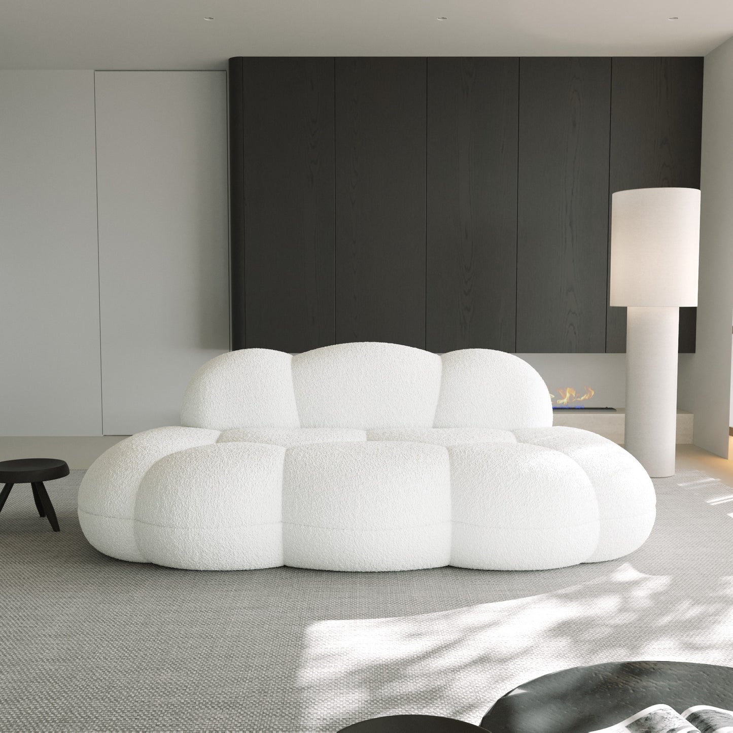 Cloud-Shaped Sofa with Soft Sherpa Upholstery and Kid-Safe Design | Cloud Nine