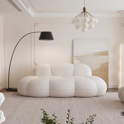 Cloud-Shaped Sofa with Soft Sherpa Upholstery and Kid-Safe Design | Cloud Nine