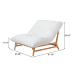 Washable Oversized Chaise Lounge Chair in Brown