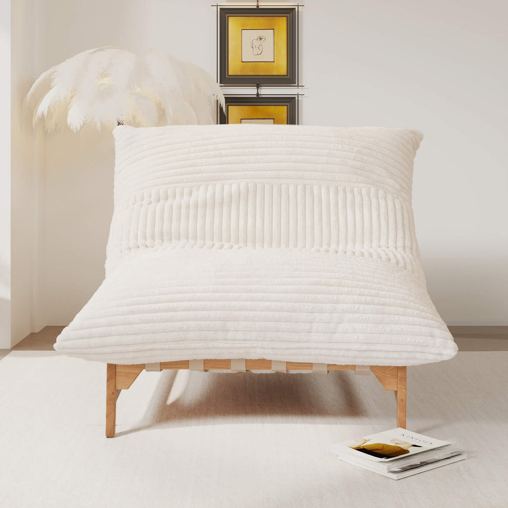 Oversized Armchair in Faux Fur