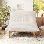 Washable Oversized Chaise Lounge Chair in Beige
