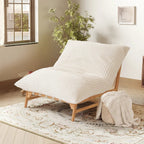Washable Oversized Chaise Lounge Chair in Beige