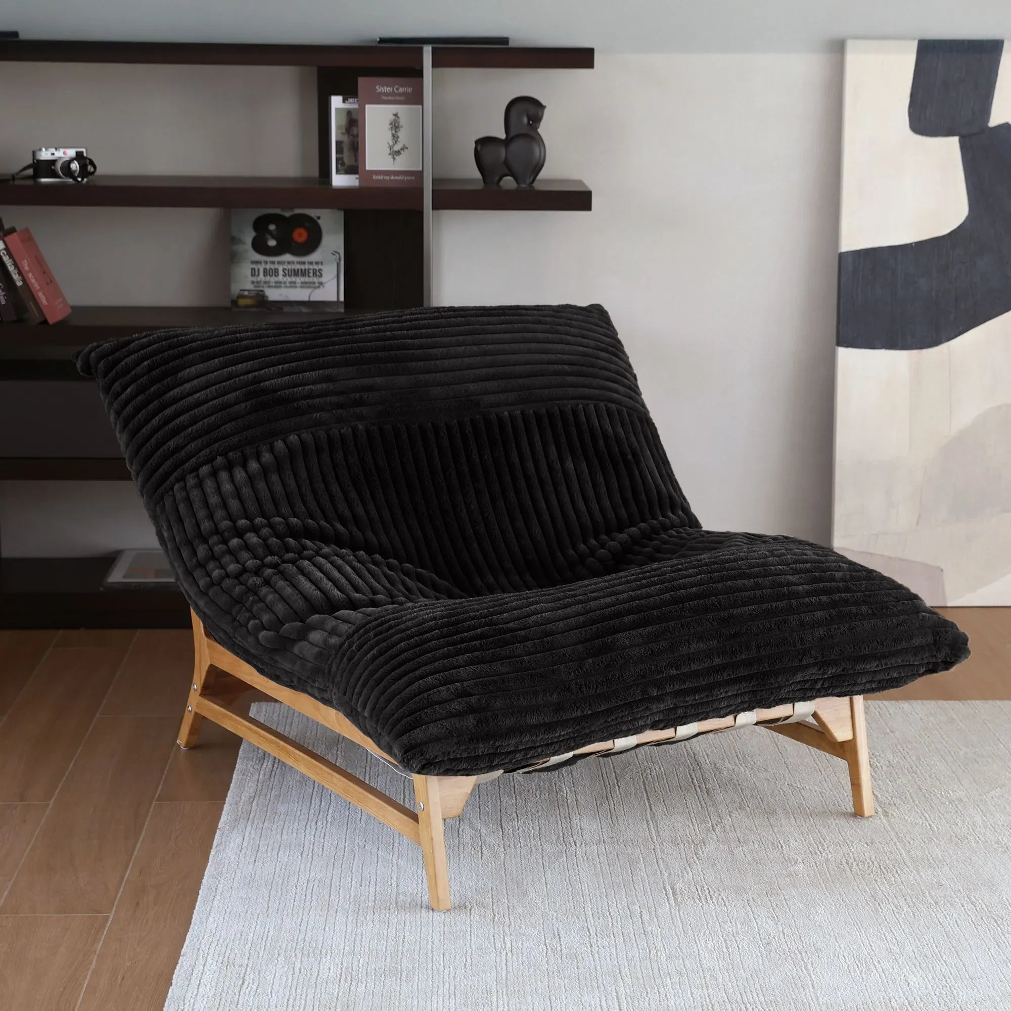 Oversized Armchair in Faux Fur